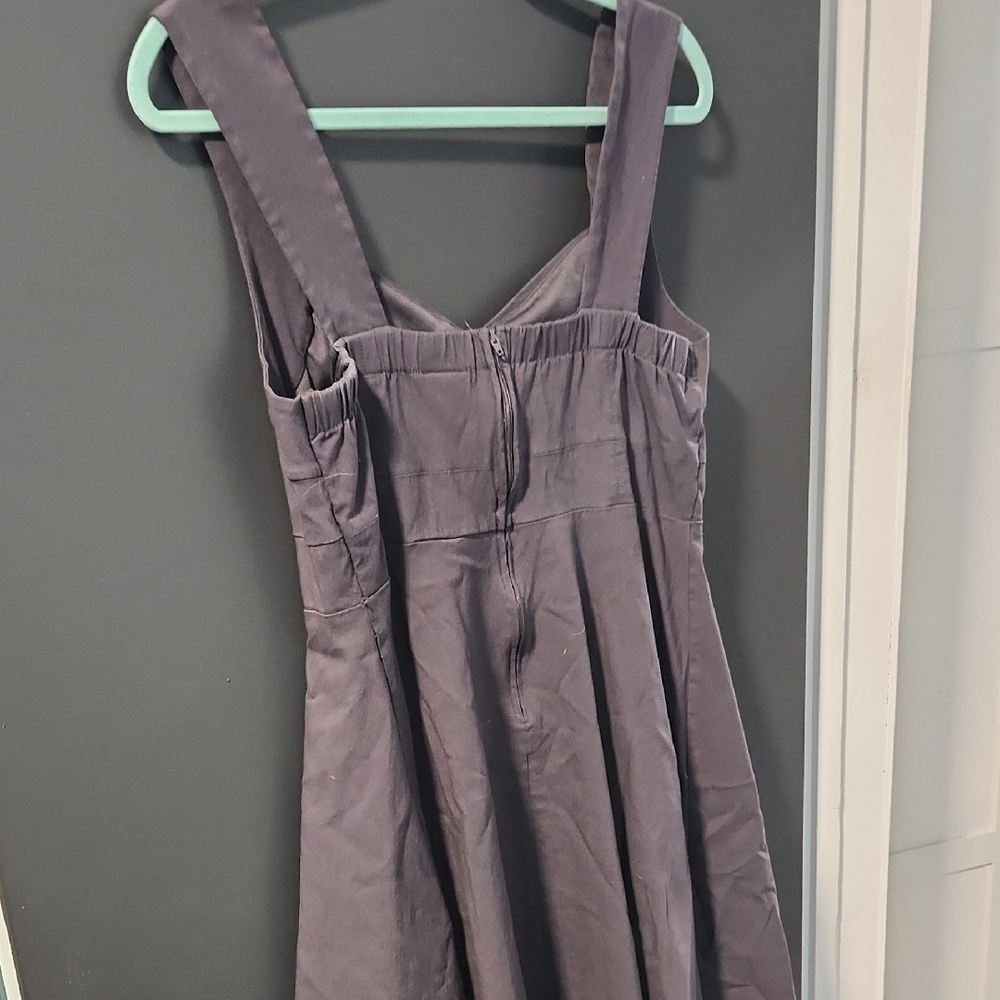 Torrid Gray A-line Dress, 1X - Picture 3 of 4
